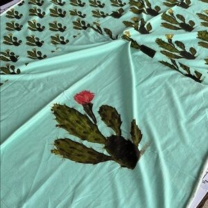 Cactus pattern cotton sewing fabric panel